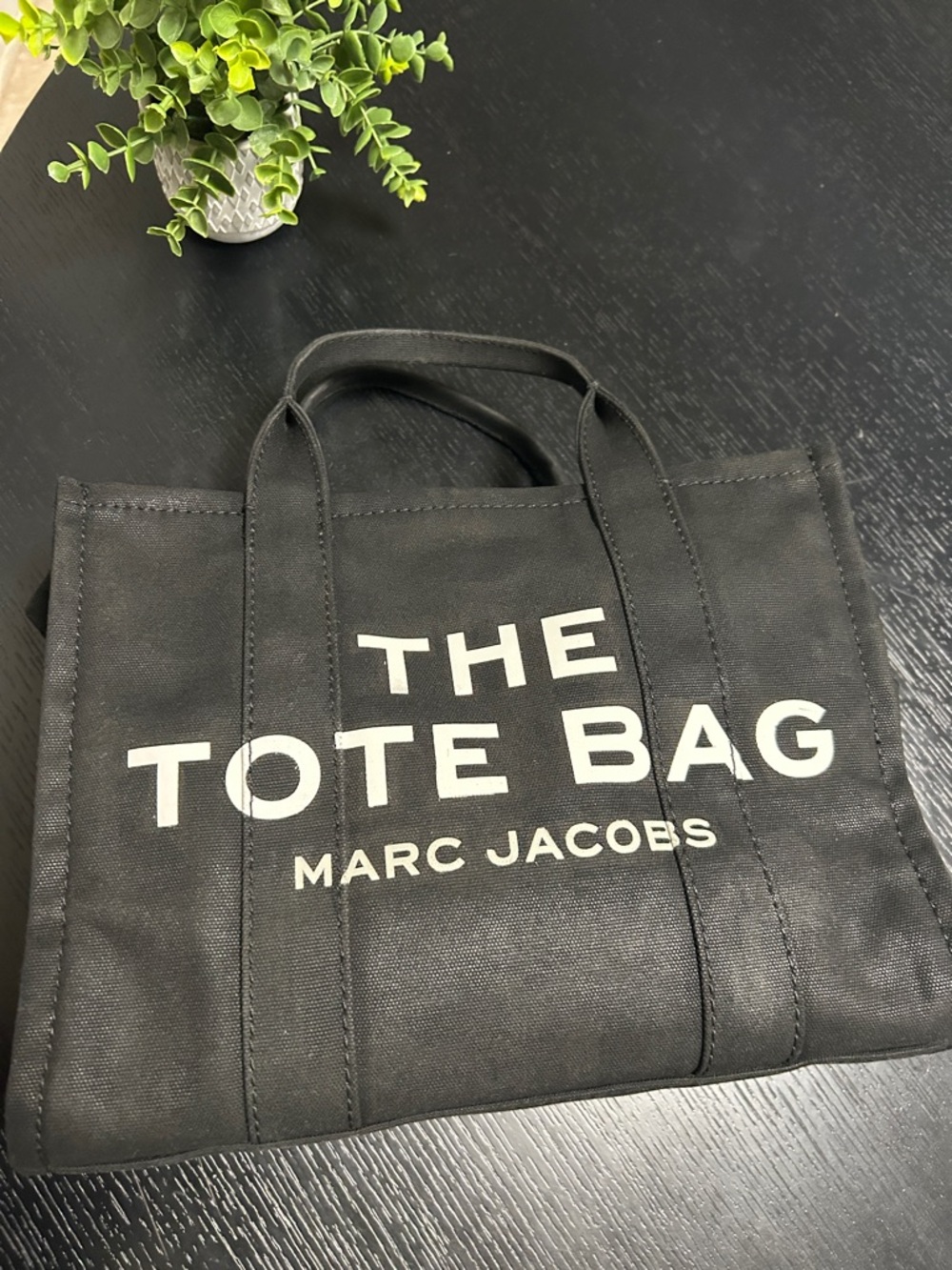 Marc Jacobs Black 'The Tote Bag' Canvas Duffel - Picture 12 of 17